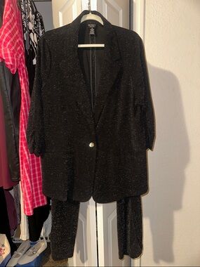 SOHO Black Sparkle Blazer